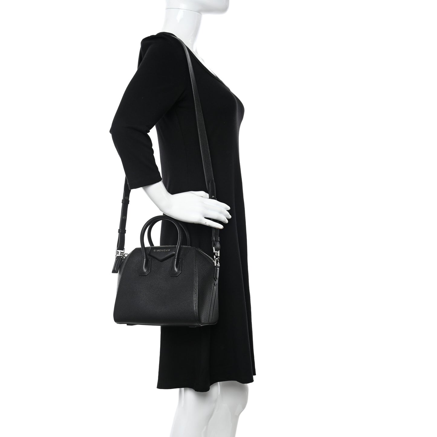 Sugar Goatskin Mini Antigona Black