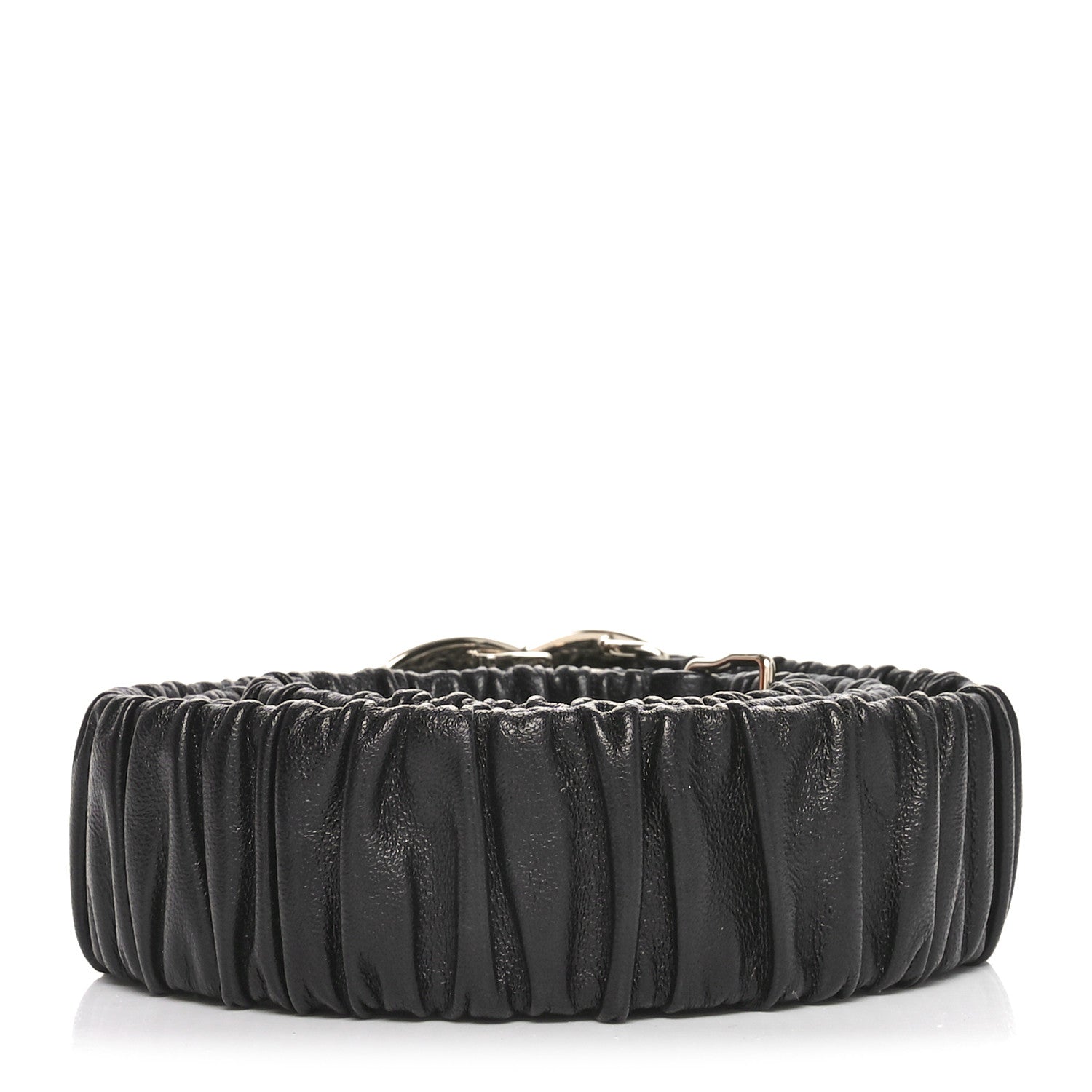 Chanel Lambskin Ruched CC Belt 85 34 Black 2 of 5