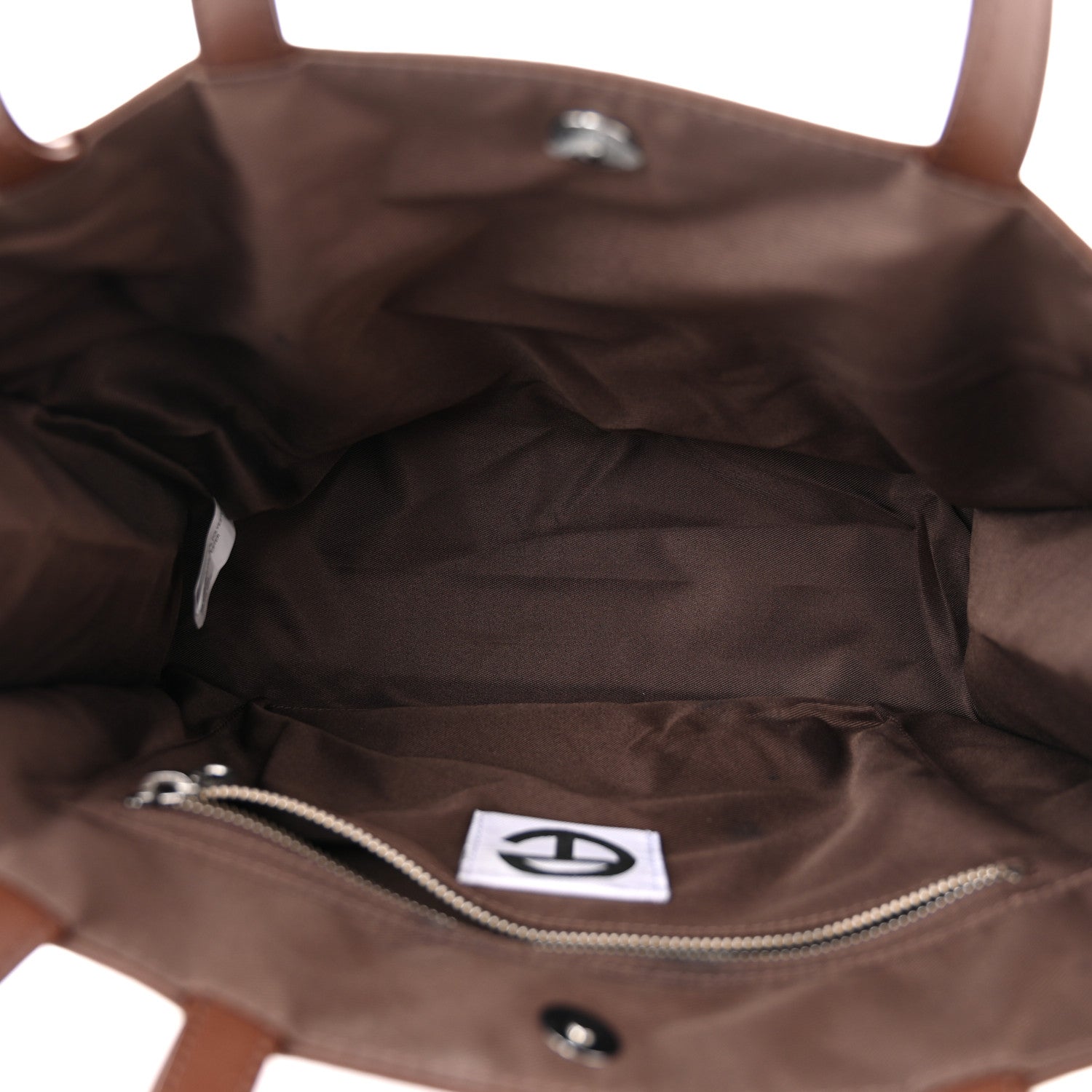 Telfar Vegan Leather Medium Shopping Bag Chocolate 5 of 10