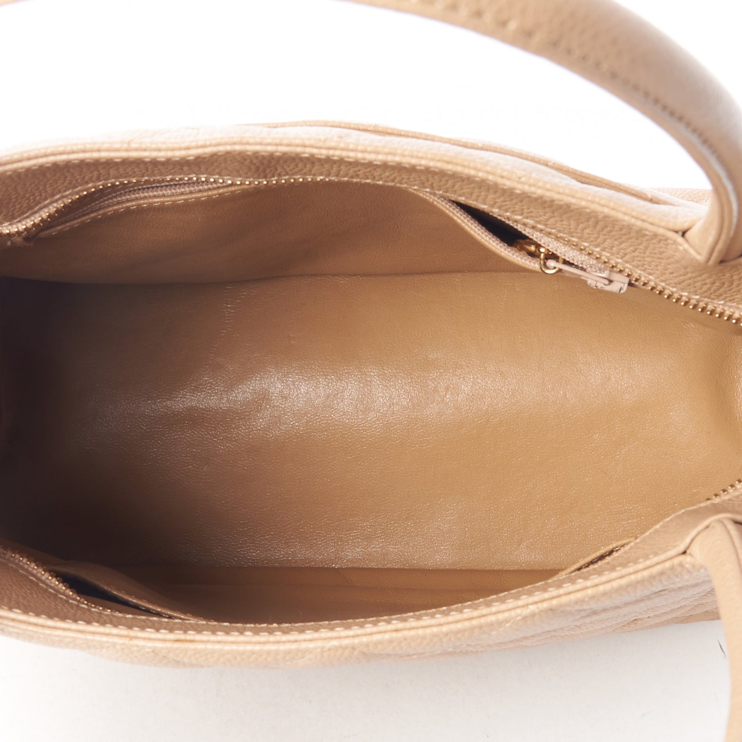 Caviar Quilted Medallion Tote Beige