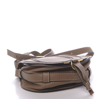 Chloe Calfskin Mini Marcie Round Crossbody Bag Nut 4 of 12