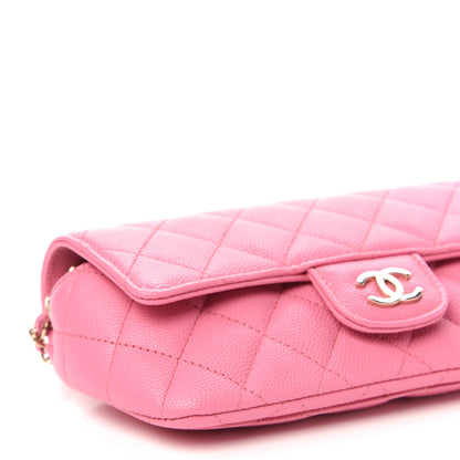 Chanel Caviar Quilted Glasses Case With Chain Pink 6 of 12