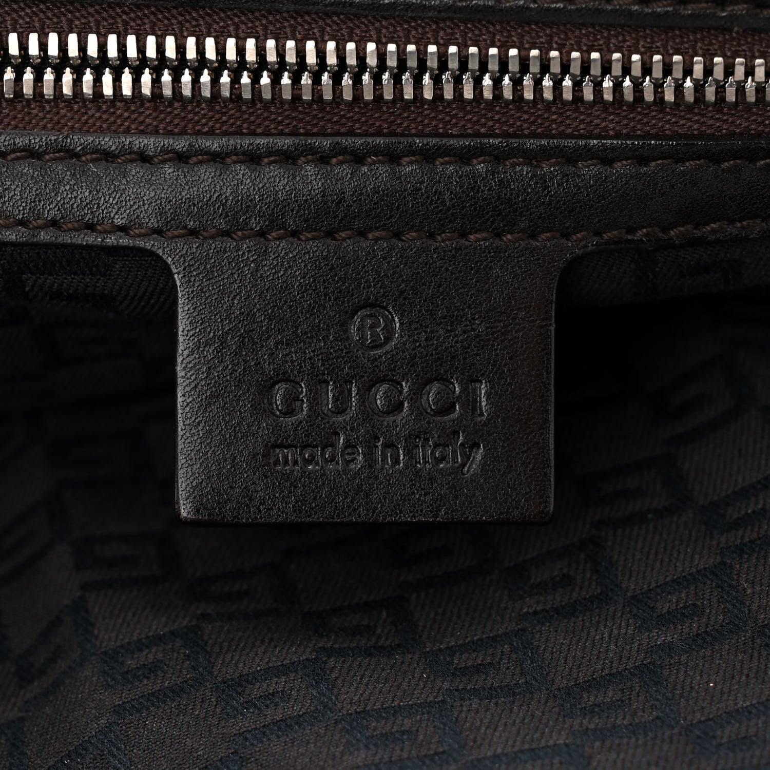 Gucci Canvas Web GG Reins Shoulder Bag Brown 6 of 14