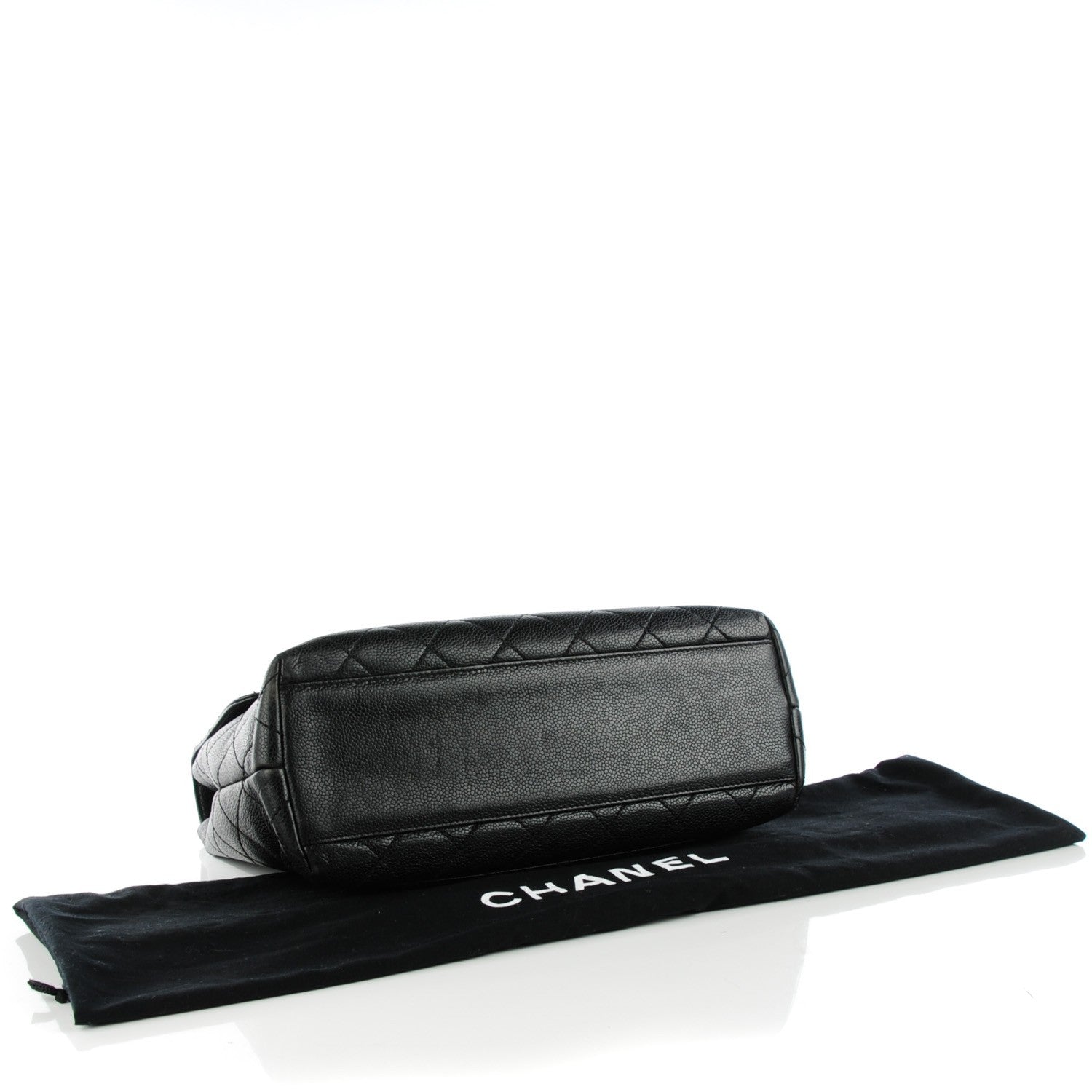Chanel Caviar Quilted Jumbo Kelly Flap Black 4 of 9