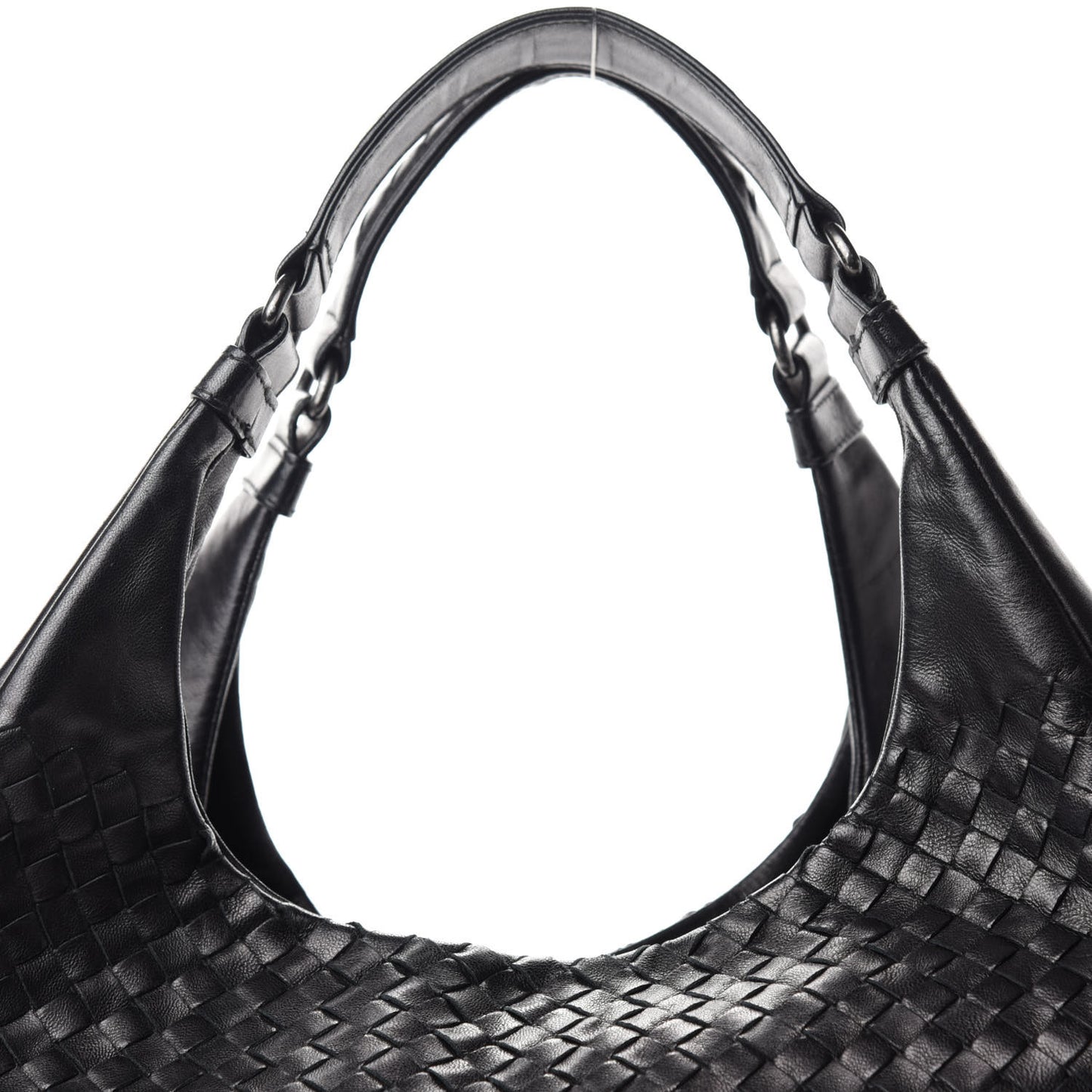 Nappa Intrecciato Medium Campana Black