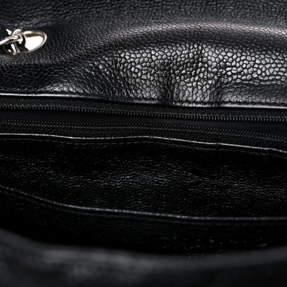Chanel Caviar Quilted Jumbo Single Flap Black 15 of 22