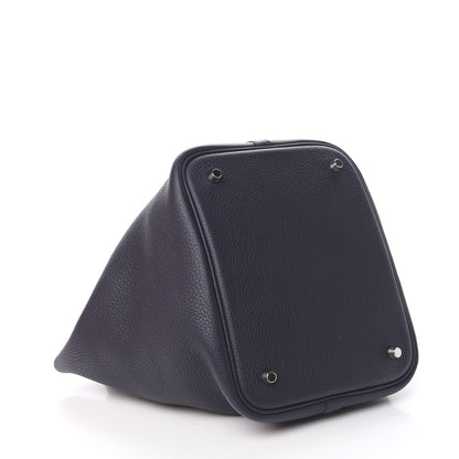 Hermes Taurillon Clemence Picotin Lock 22 MM Bleu Nuit 4 of 11