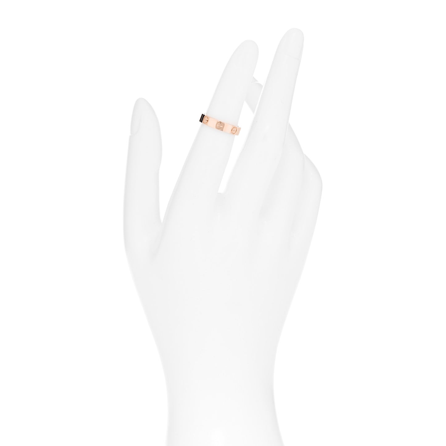 18K Pink Gold 3.5mm LOVE Wedding Band Ring 47 4