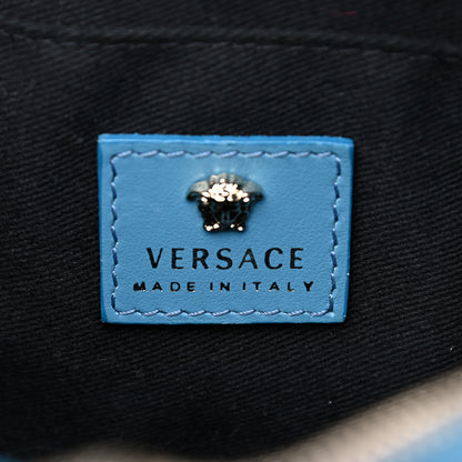 Versace Calfskin Palazzo Medusa Camera Bag Blue 6 of 19