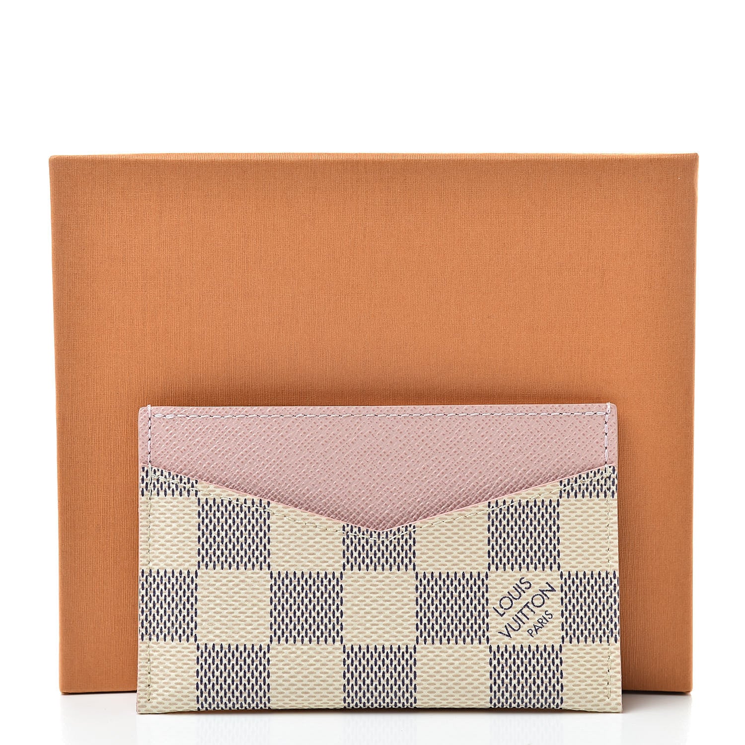 Louis Vuitton Damier Azur Daily Card Holder Rose Ballerine 8 of 8