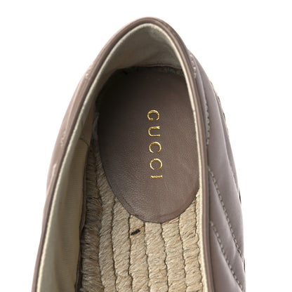 Gucci Nappa Matelasse GG Marmont Espadrilles 39 Porcelain Rose 7 of 8