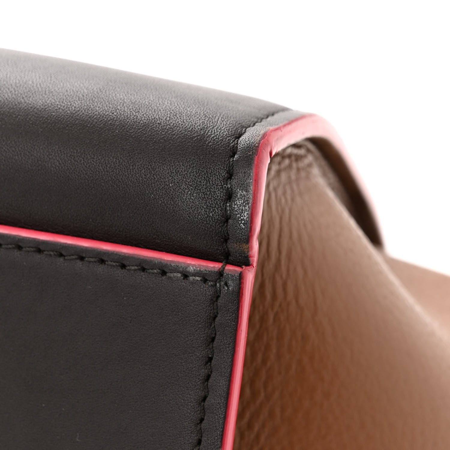 Celine Calfskin Small Tri-Color Trapeze Taupe 10 of 10