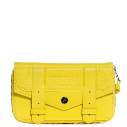 Proenza Schouler Leather PS1 Large Zip Around Wallet Sunshine 1 of 9
