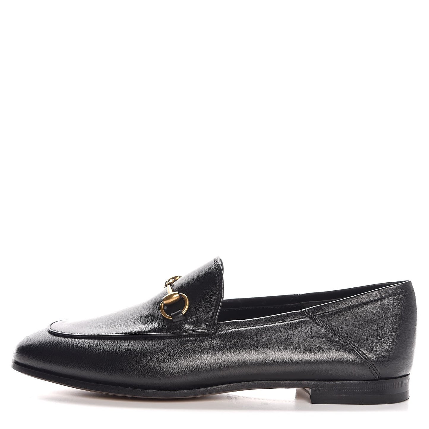 Lambskin Womens Brixton Horsebit Loafers 37 Black