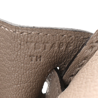 Hermes Togo Horseshoe Birkin 25 Gris Asphalte 6 of 11