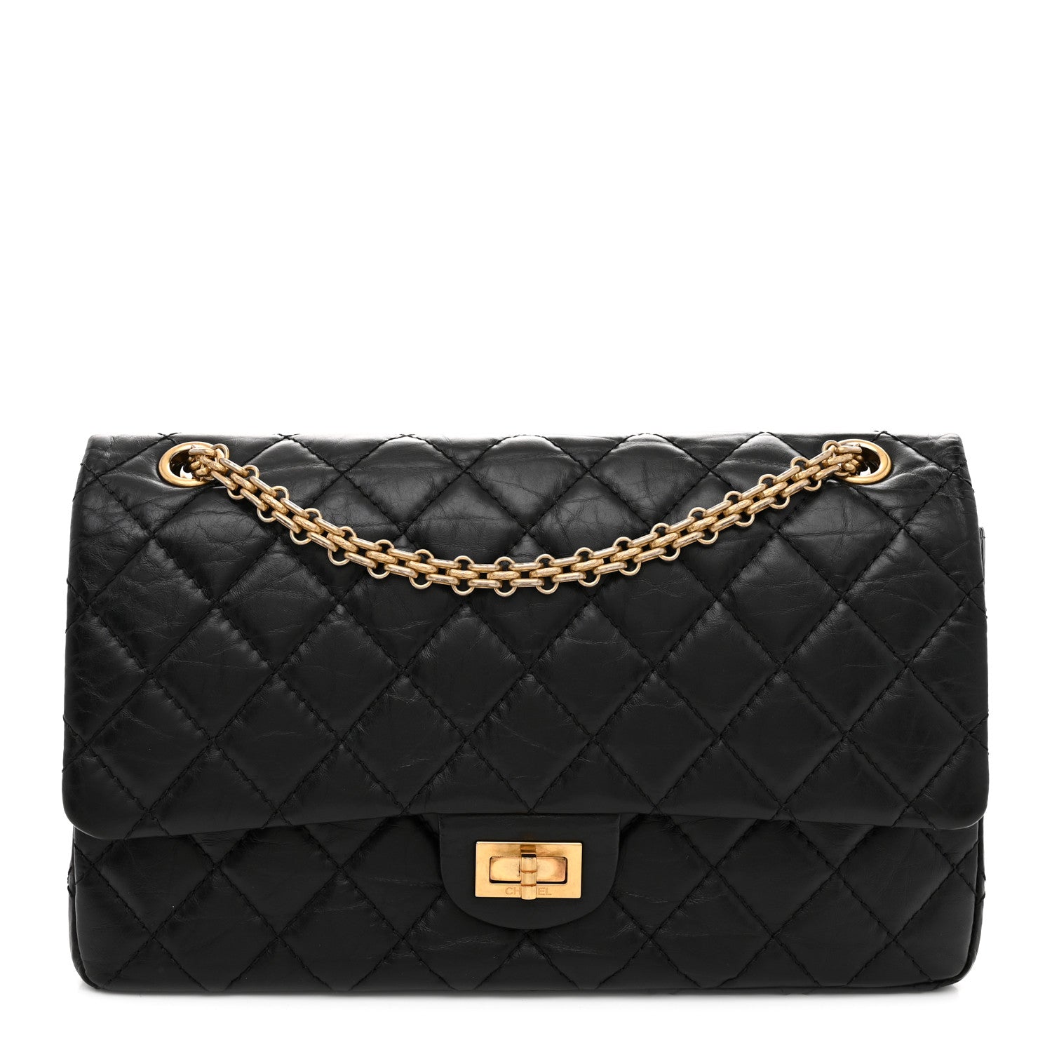Chanel Aged Calfskin Quilted 2.55 Reissue 226 Flap Black 1 of 10