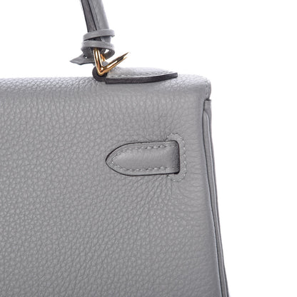 Hermes Togo Kelly Retourne 25 Gris Mouette 11 of 35