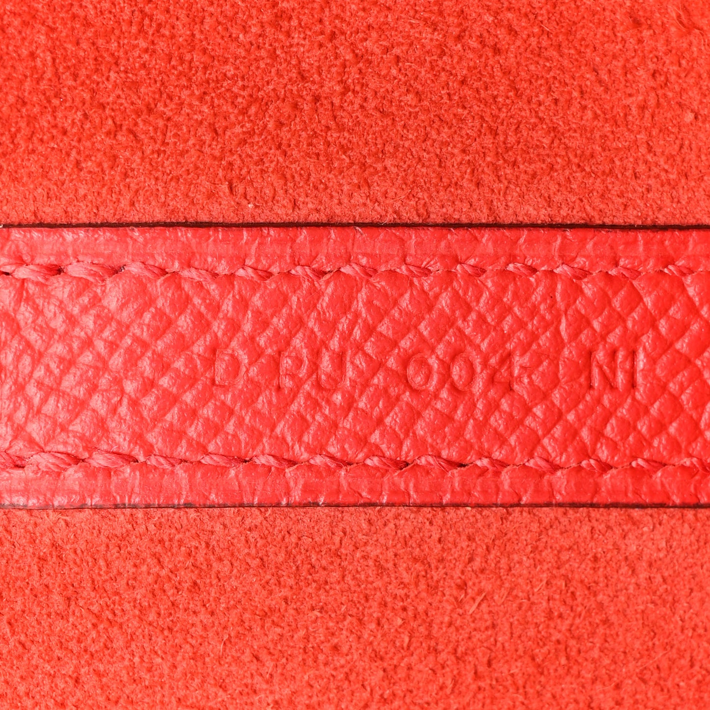 Epsom Tressage De Cuir Picotin Lock 22 MM Rouge Coeur Bleu du Nord Rouge H