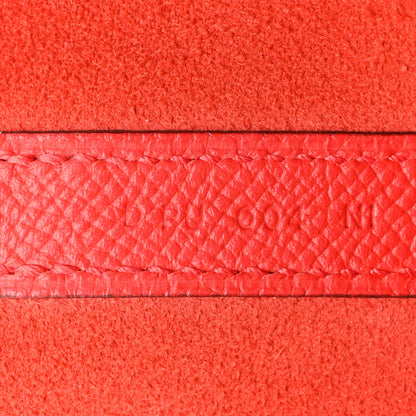 Hermes Epsom Tressage De Cuir Picotin Lock 22 MM Rouge Coeur Bleu du Nord Rouge H 7 of 18