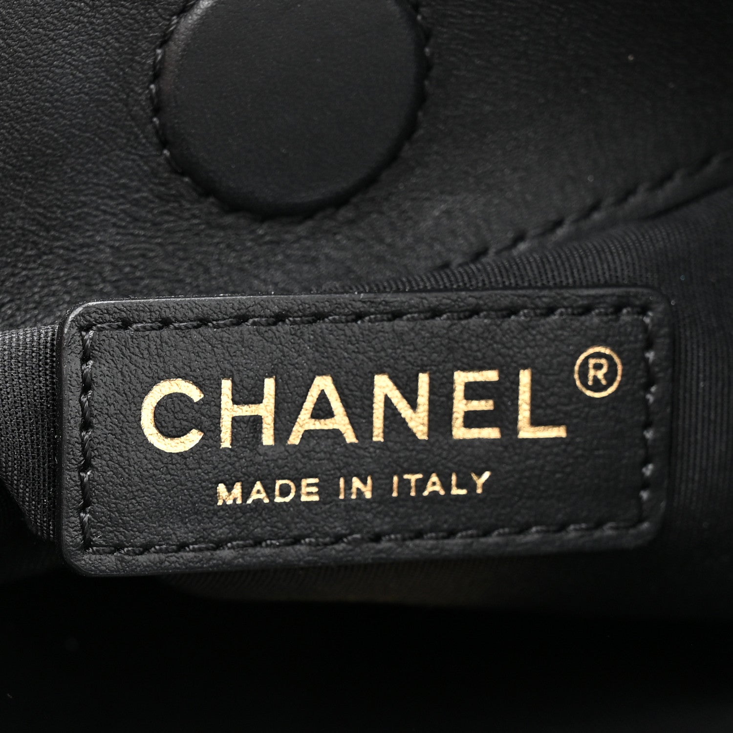 Chanel Calfskin Quilted Fringe Small Shopping Bag Black 6 of 10