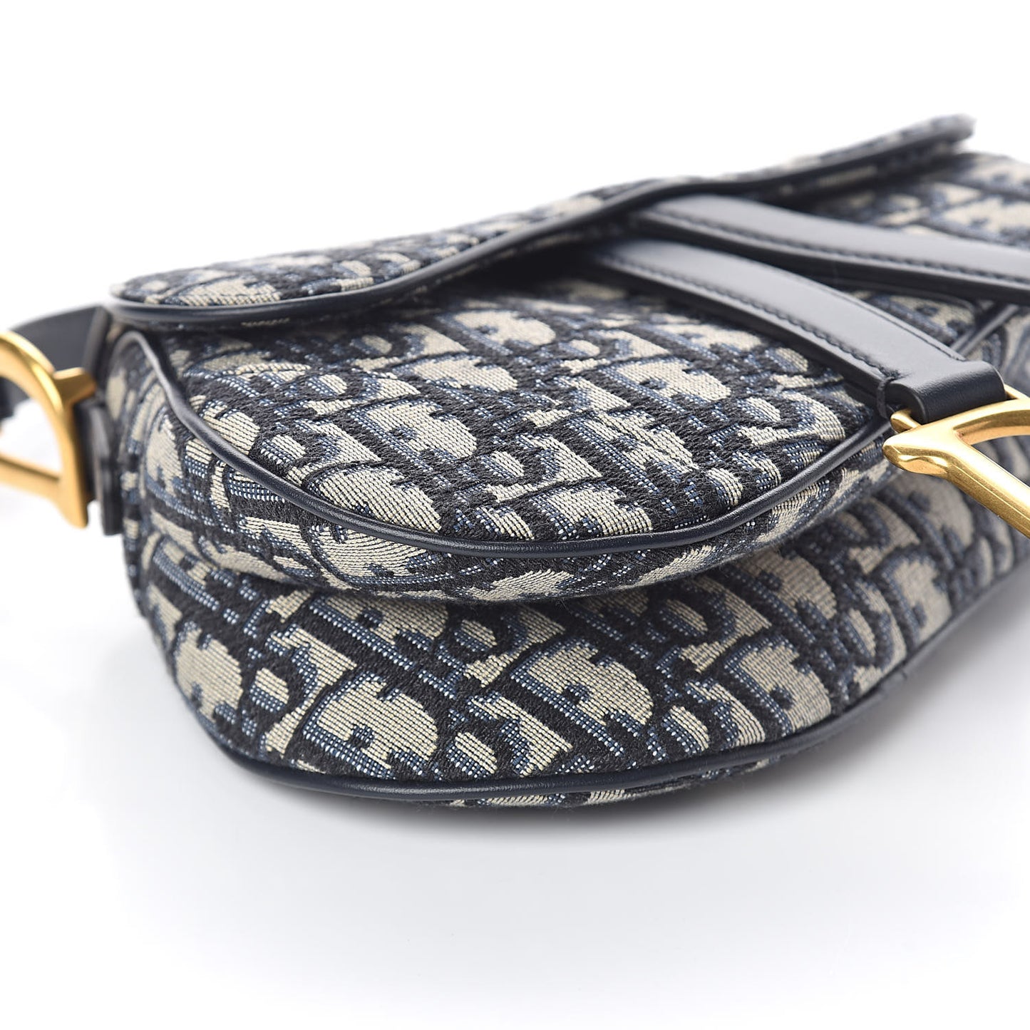 Oblique Mini Saddle Bag Blue