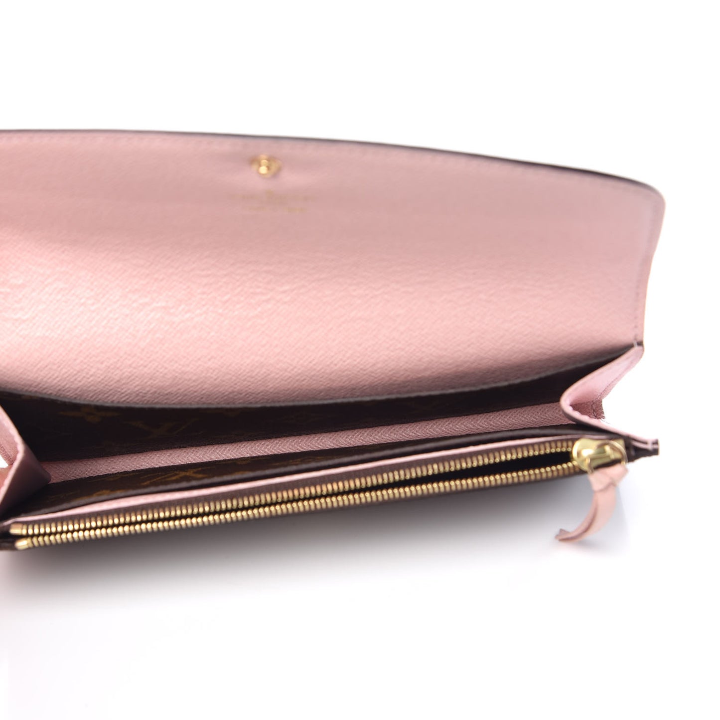 Monogram Emilie Wallet Rose Ballerine