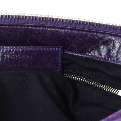 Balenciaga Agneau Giant Brogues Hardware Work Raisin 12 of 14