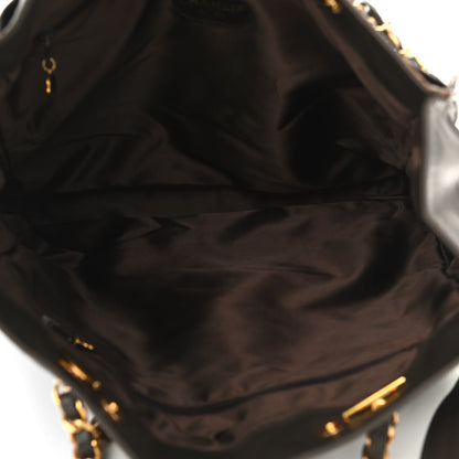 Chanel Lambskin CC Tote Brown 5 of 12