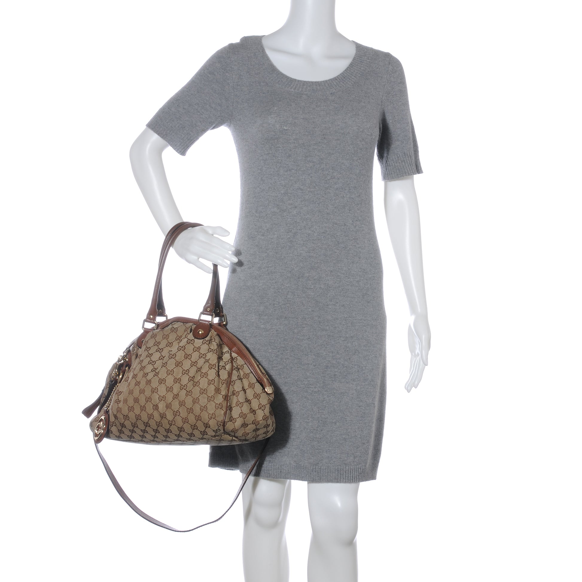 Gucci Monogram Medium Sukey Boston 2 of 8
