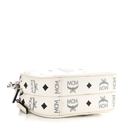 MCM Visetos Camera Crossbody Bag White 4 of 10
