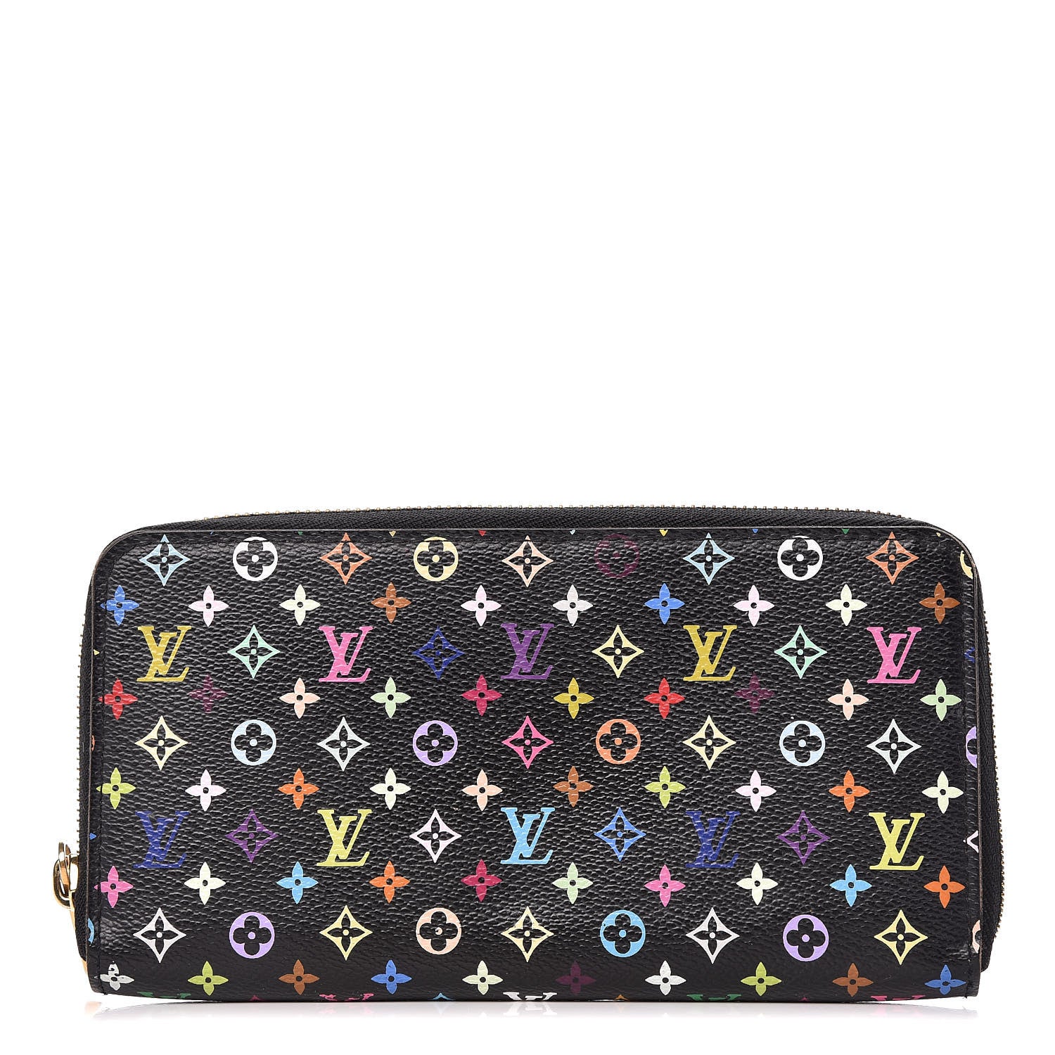 Louis Vuitton Monogram Multicolor Zippy Wallet Black 1 of 9