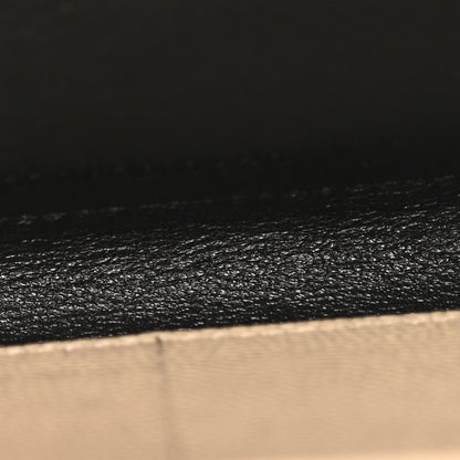 Saint Laurent Grain De Poudre Matelasse Chevron Monogram Chain Wallet Dark Latte 6 of 15