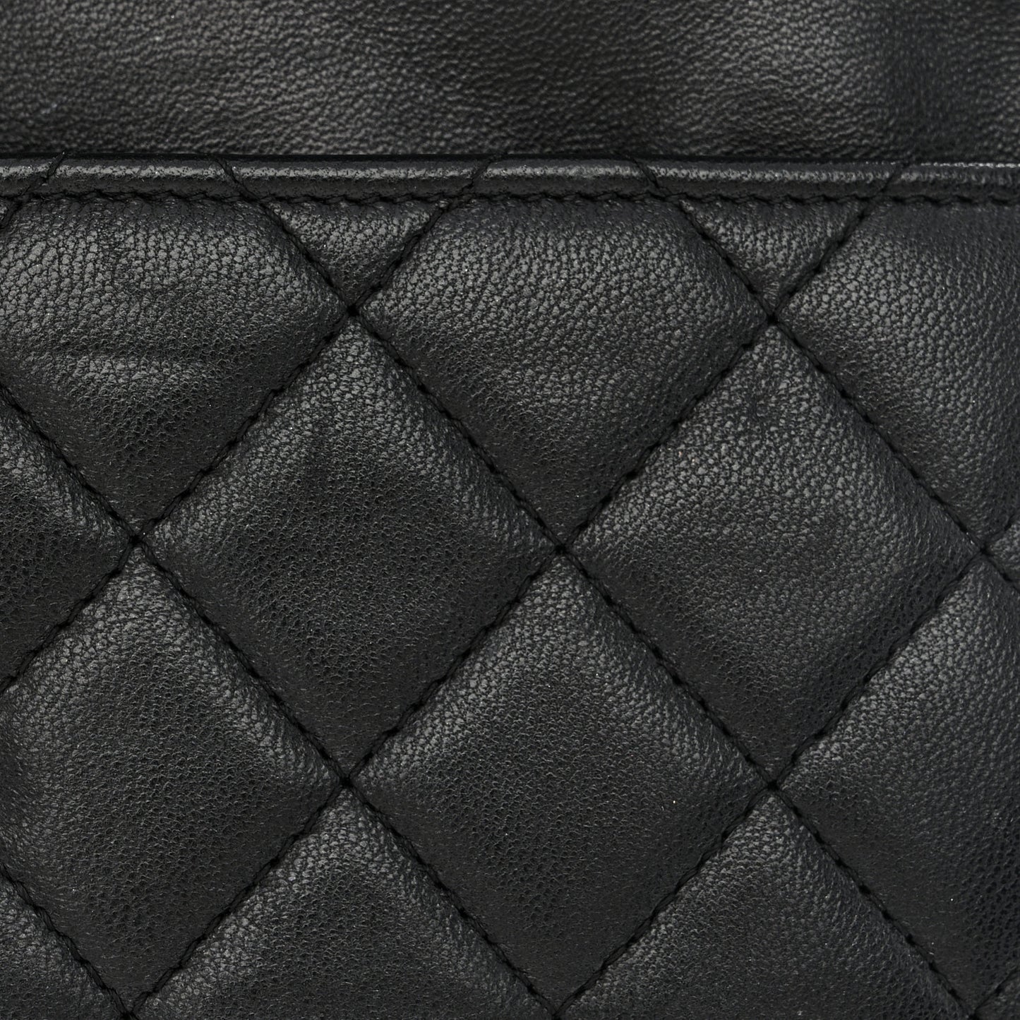 Lambskin Quilted Boy Wallet On Chain WOC Black