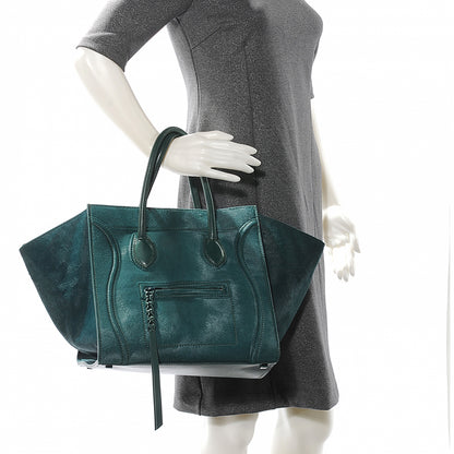 Celine Pony Hair Small Phantom Luggage Jade 2 of 12