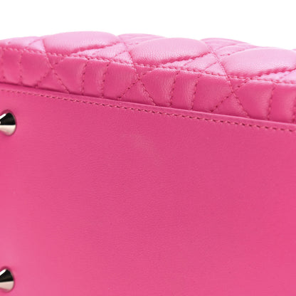 Christian Dior Lambskin Cannage Medium Lady Dior Pink 7 of 10