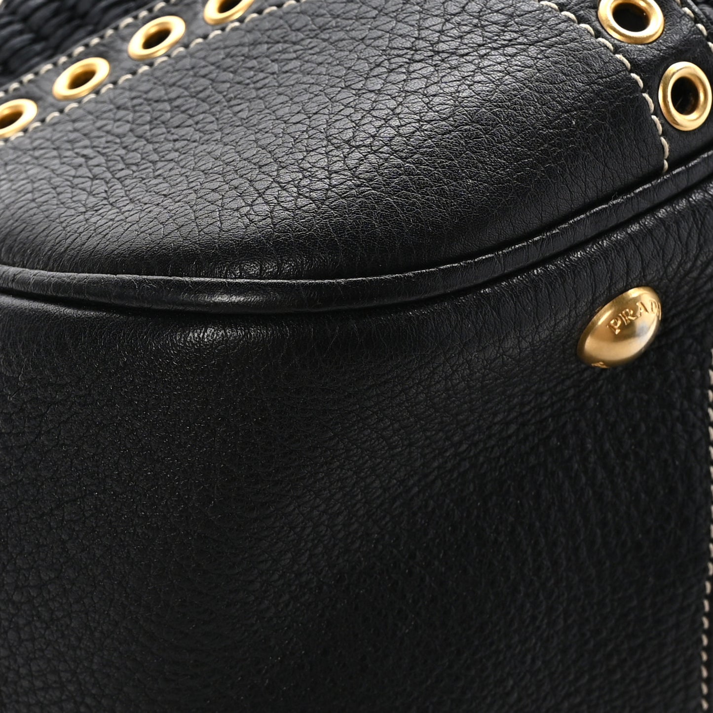Paglia Vitello Daino Frame Satchel Black