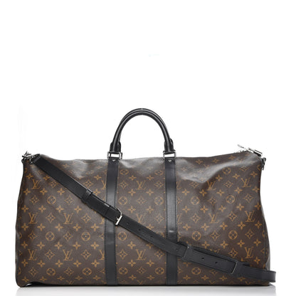 Louis Vuitton Monogram Macassar Keepall Bandouliere 55 1 of 8