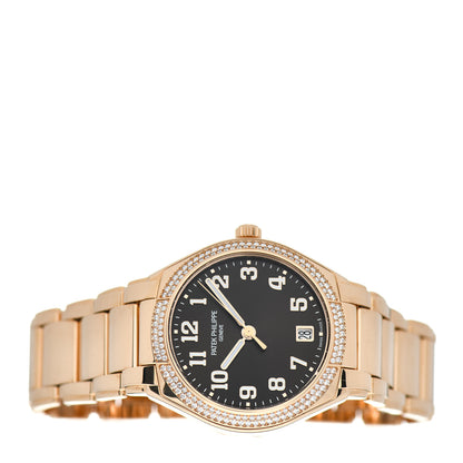 Patek Philippe 18K Rose Gold Diamond 26mm Twenty-4 Automatic Watch Brown 7300/1200R-001 2 of 5