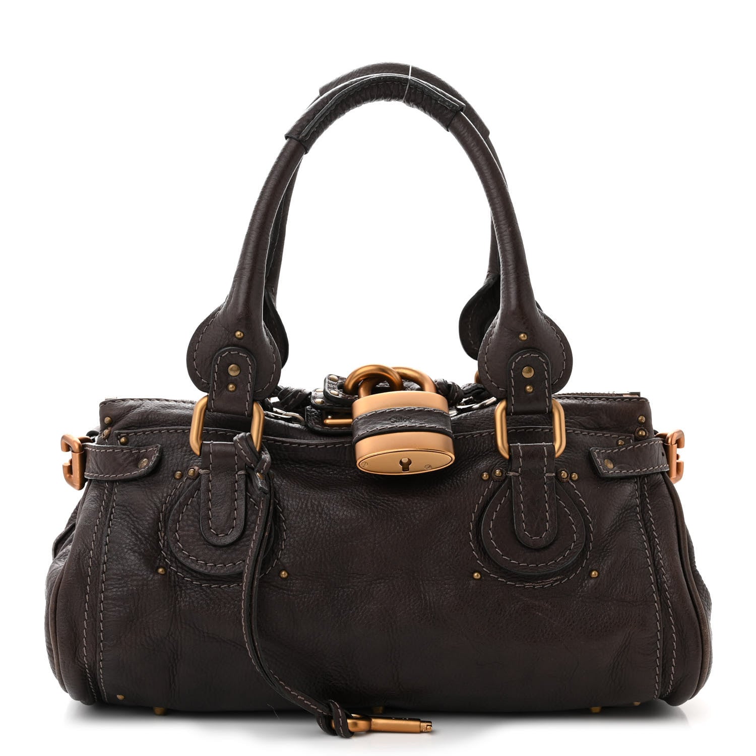 Chloe Calfskin Medium Paddington Satchel Chocolate 1 of 10