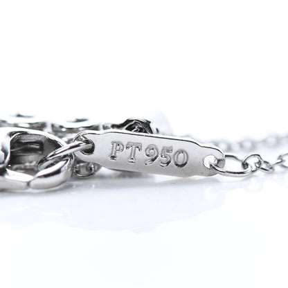 Tiffany Platinum Diamond Jazz Graduated Drop Pendant Necklace 4 of 7