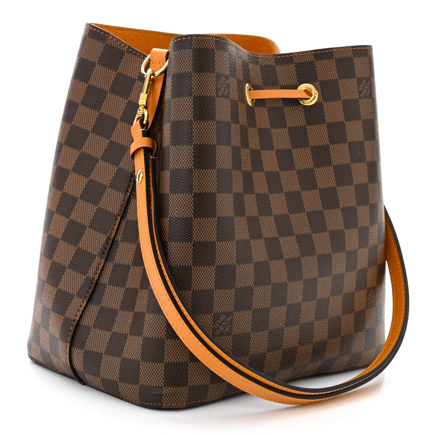 Damier Ebene Neonoe MM Safran