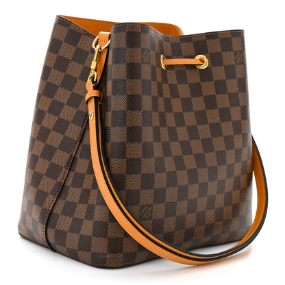 Louis Vuitton Damier Ebene Neonoe MM Safran 3 of 10