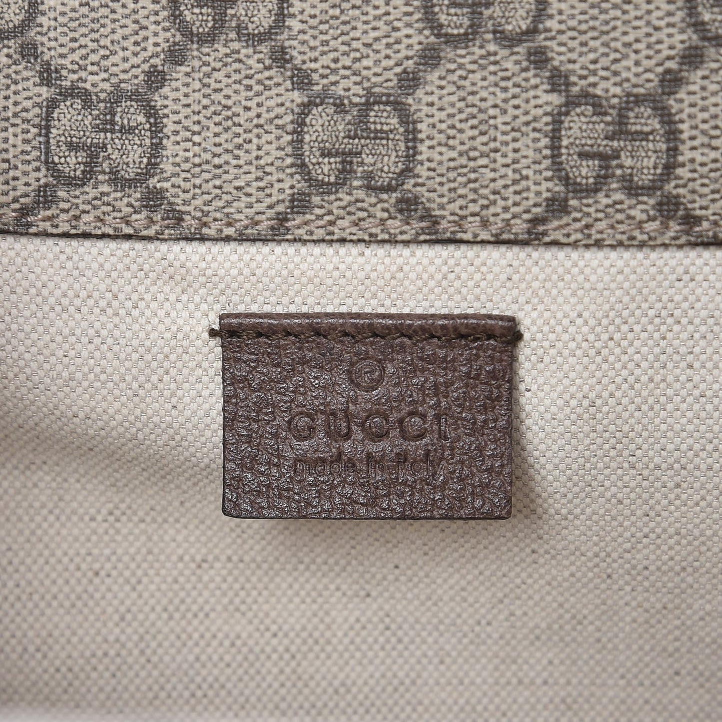 GG Supreme Monogram Web Neo Vintage Double Flap Messenger Bag Beige New Acero