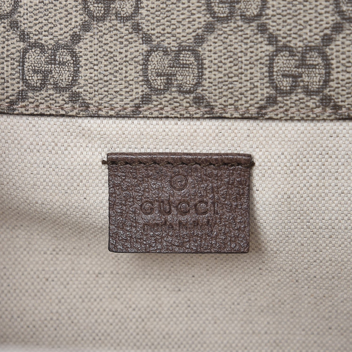 Gucci GG Supreme Monogram Web Neo Vintage Double Flap Messenger Bag Beige New Acero 7 of 9