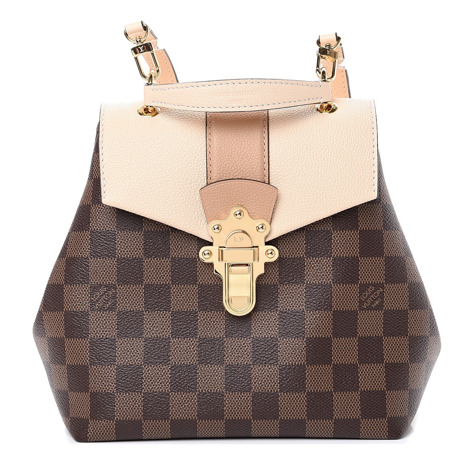 Louis Vuitton Damier Ebene Clapton Backpack Creme 1 of 7