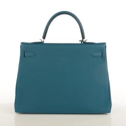 Hermes Togo Kelly Retourne 35 Cobalt 19 of 23