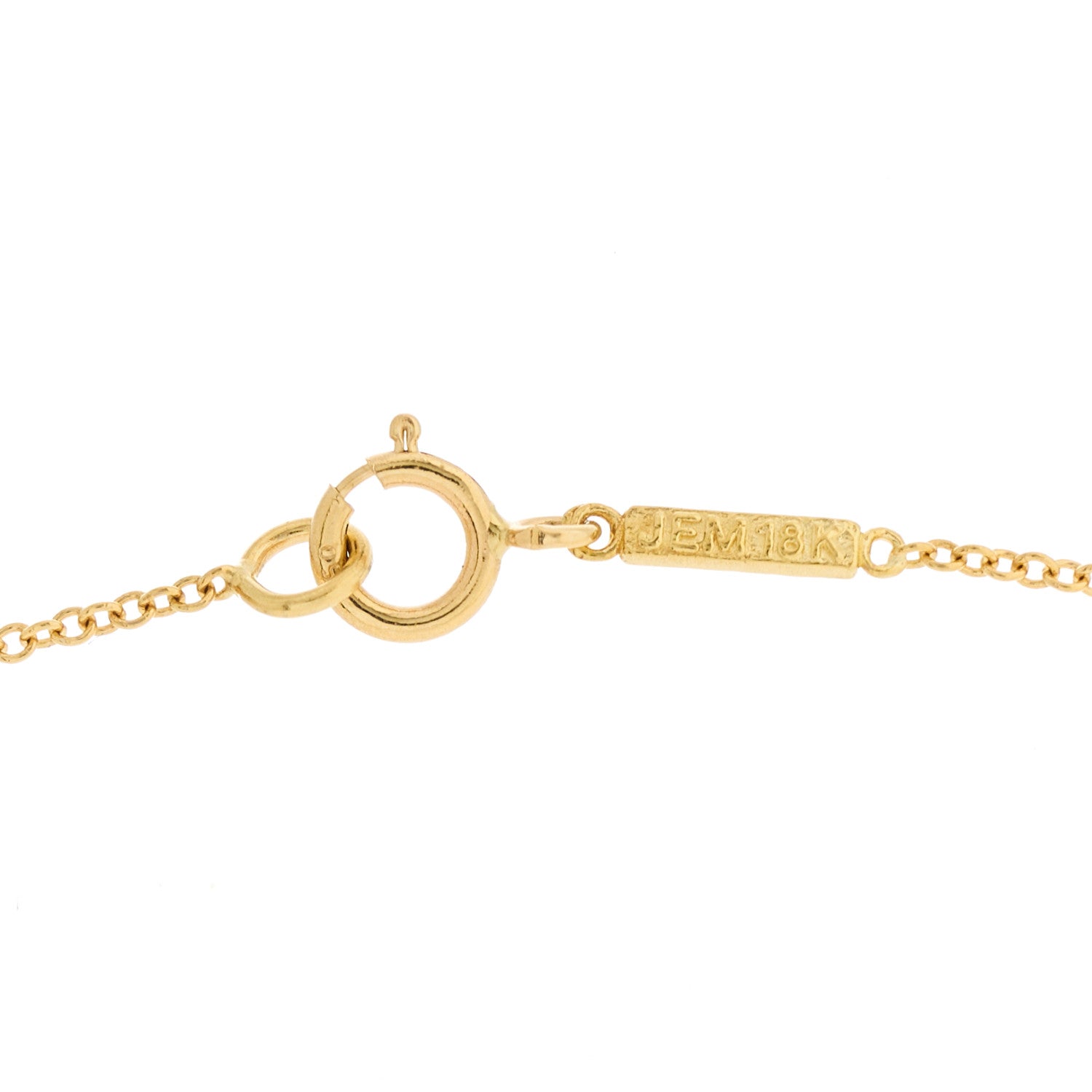 Jennifer Meyer 18K Yellow Gold Diamond Lapis Lazuli Pyramid Pendant Necklace 4 of 5