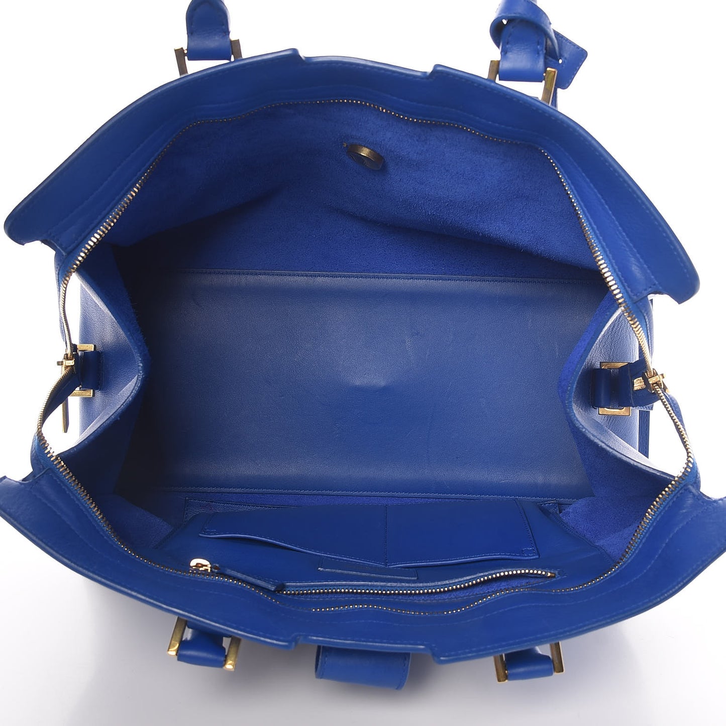 Calfskin Medium Classic Y Cabas Royal Blue