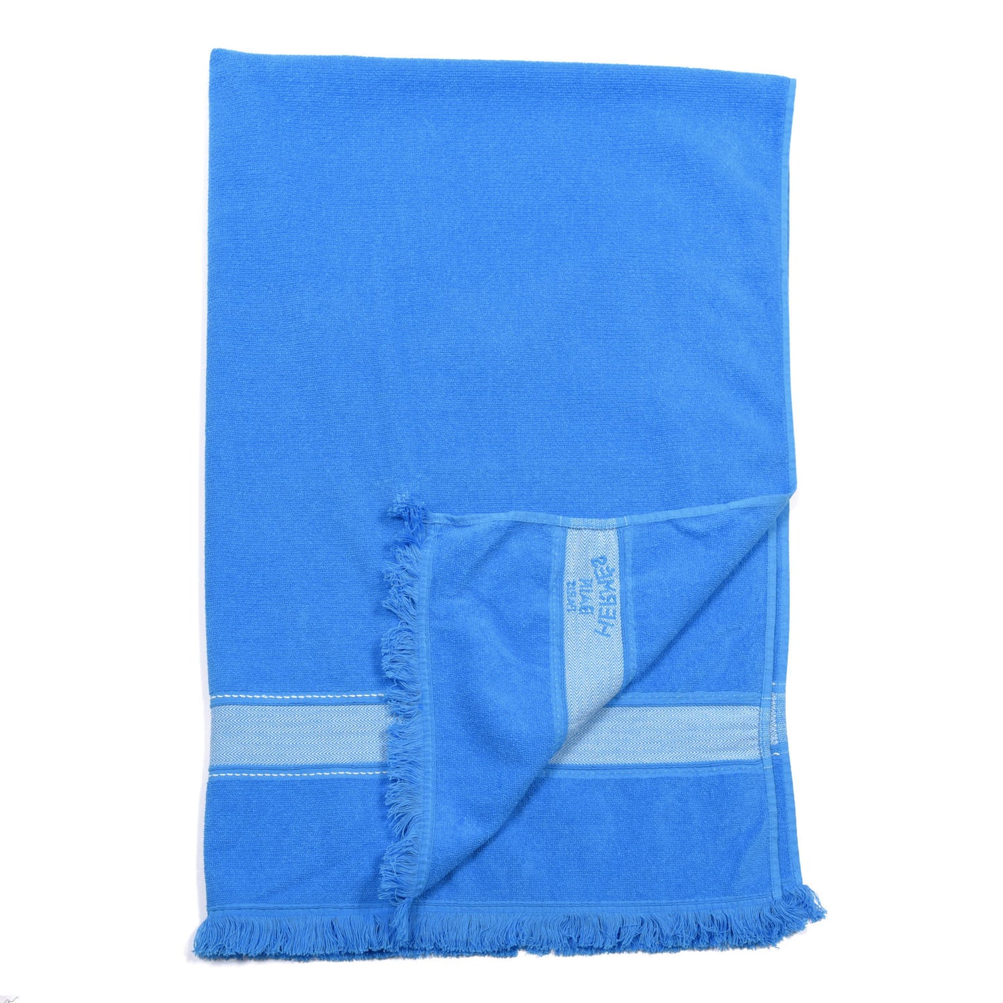 Cotton Terry Yachting Small Beach Towel Bleu Mediterranee