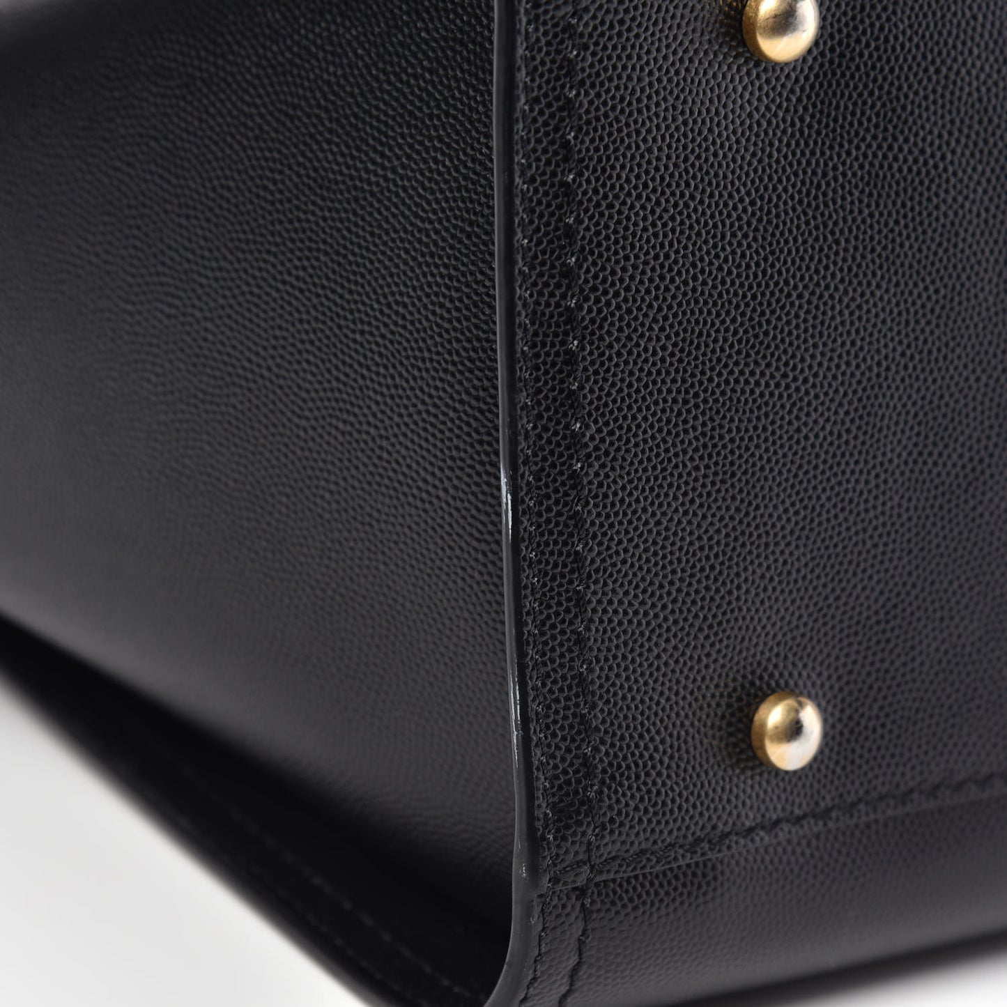 Caviar Small Studded Deauville Tote Black